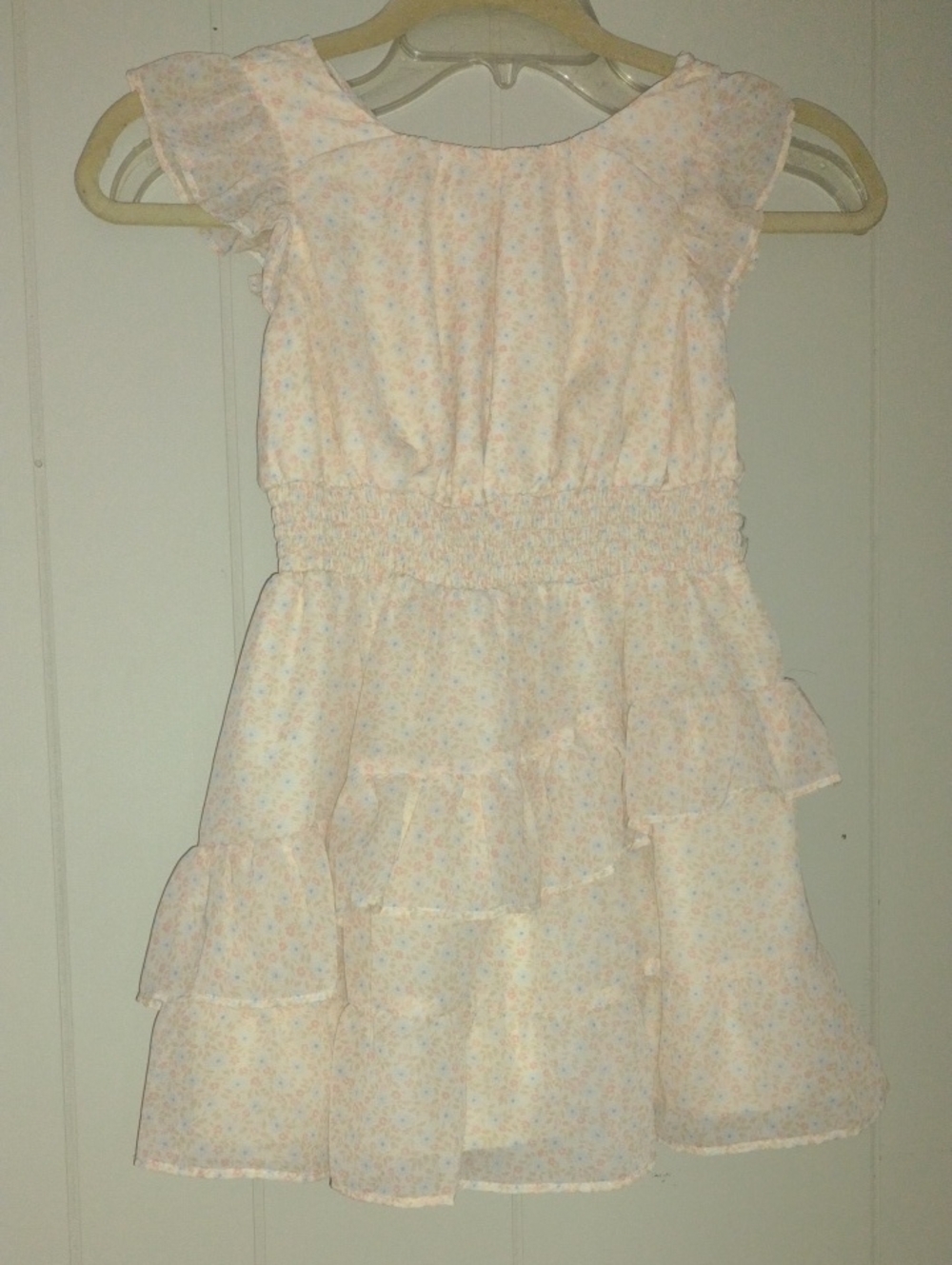 Carter's Light Pink Floral Ruffle Dress